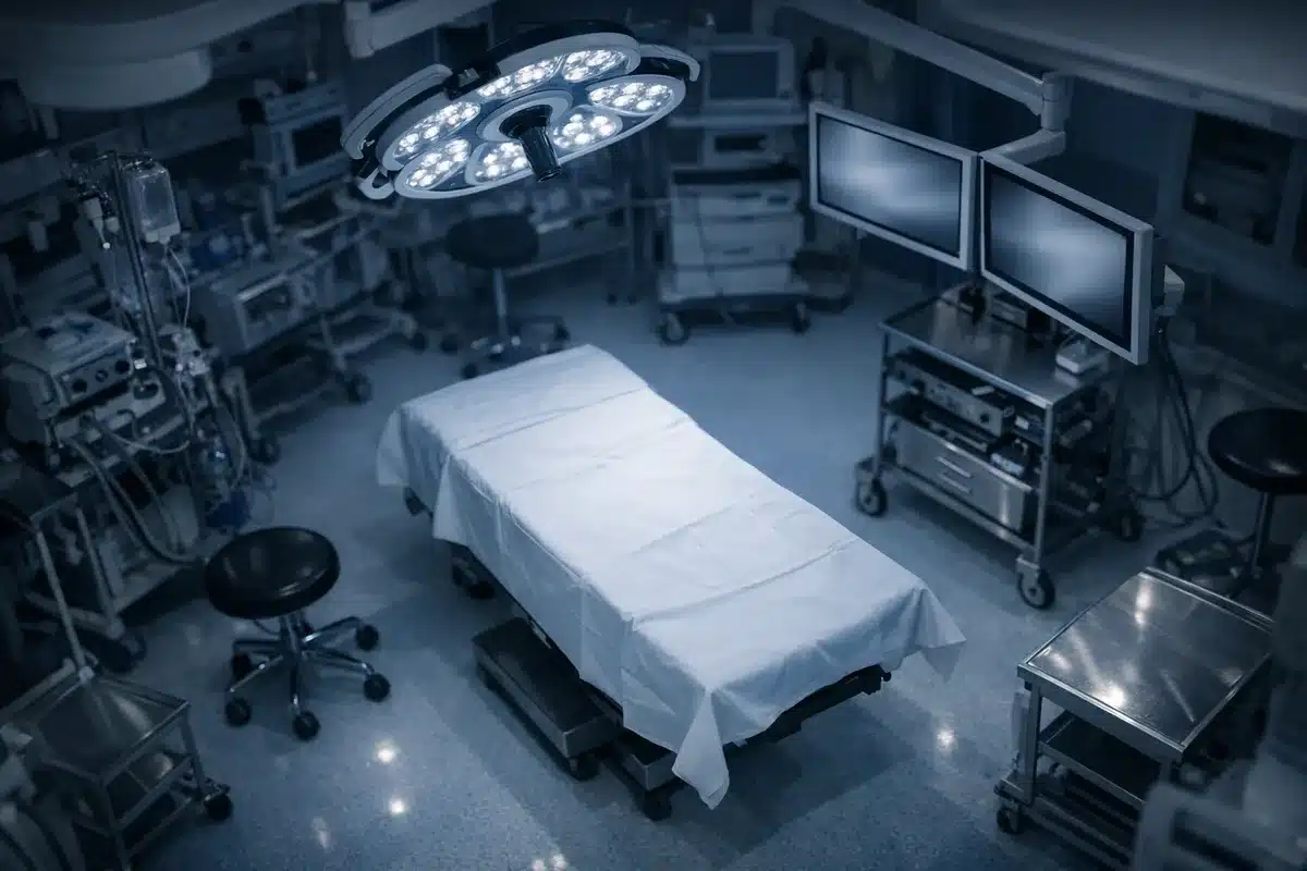 בית חולים ציבורי בישראל, מסדרון עם ציוד רפואי